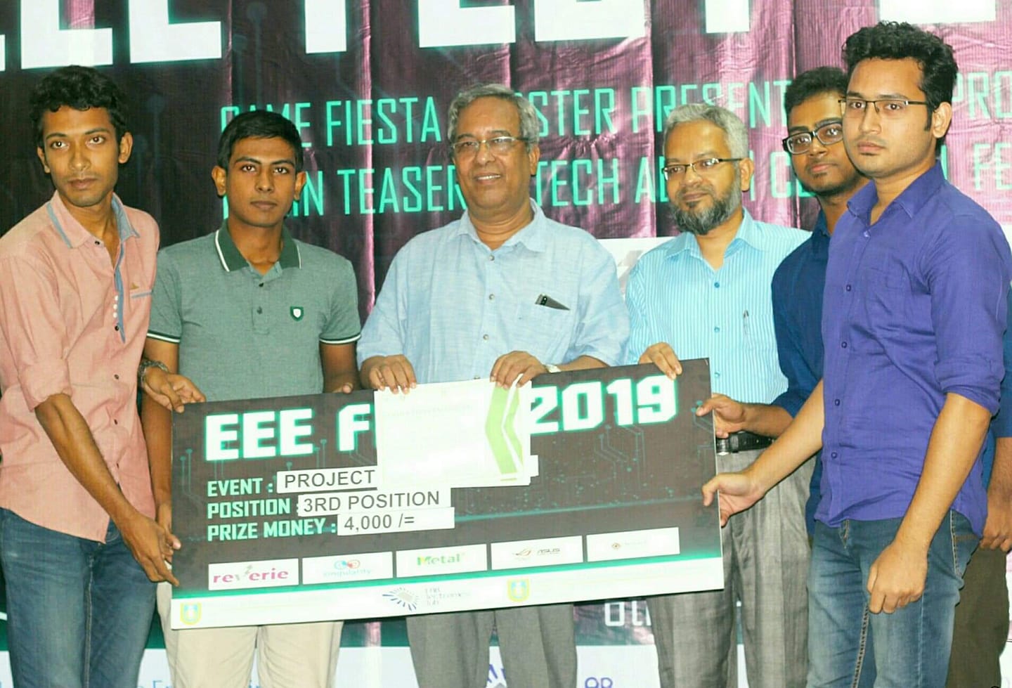 2ND RUNNER-UP IN EEE FEST, 2019 (ULAB)