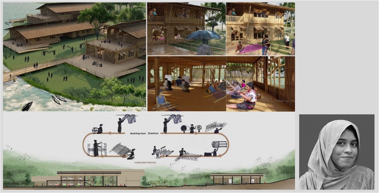 Ramisa Tasnim (ARCH 02) placed 2nd (Cultural Category) for Undergraduate Thesis Project in the Eduwik Architecture Excellence Award 2022