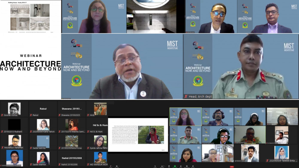 Architecture Department of MIST Organized a Webinar on ‘Architecture Now and Beyond’