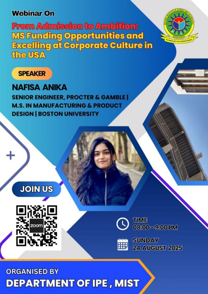 Webinar on MS Funding Opportunities & Corporate Culture in the USA
